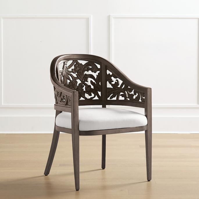 Monroe Hand Carved Accent Chair